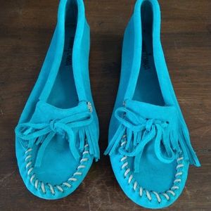 Minnetonka slip on moccasins